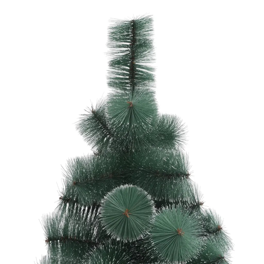 Albero di Natale Artificiale-Albero Natalizio con Supporto Verde 210 cm PET