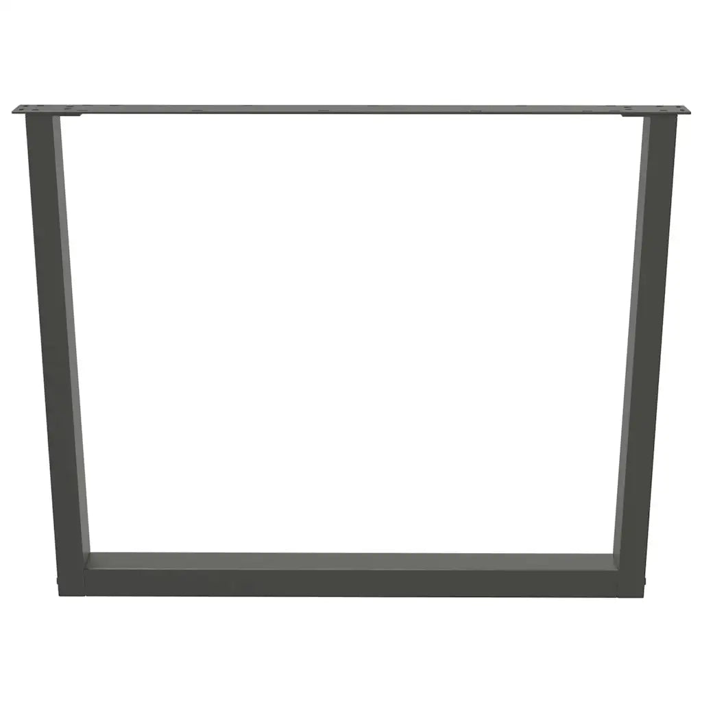 Gambe per tavolo da pranzo a forma di V 2 pz Antracite 100x(72-73,3) cm Acciaio