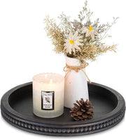 Piatto di servizio decorativo in legno - tazza rotonda in legno - ideale per la decorazione dell'ambiente domestico