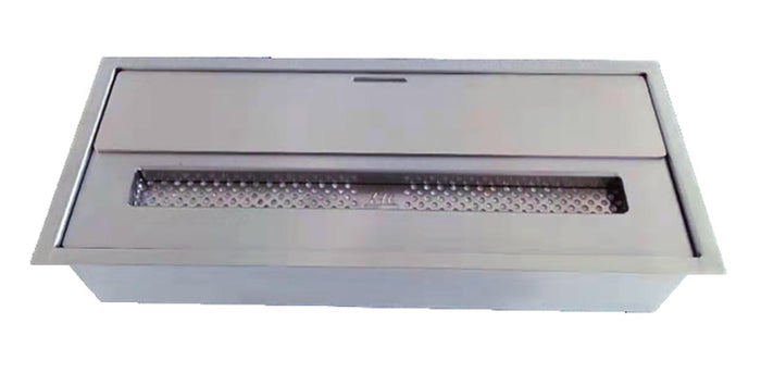 Bruciatore a Bioetanolo per Camini 45,7x18,7x9,5 cm 3,5L in Acciaio Inox