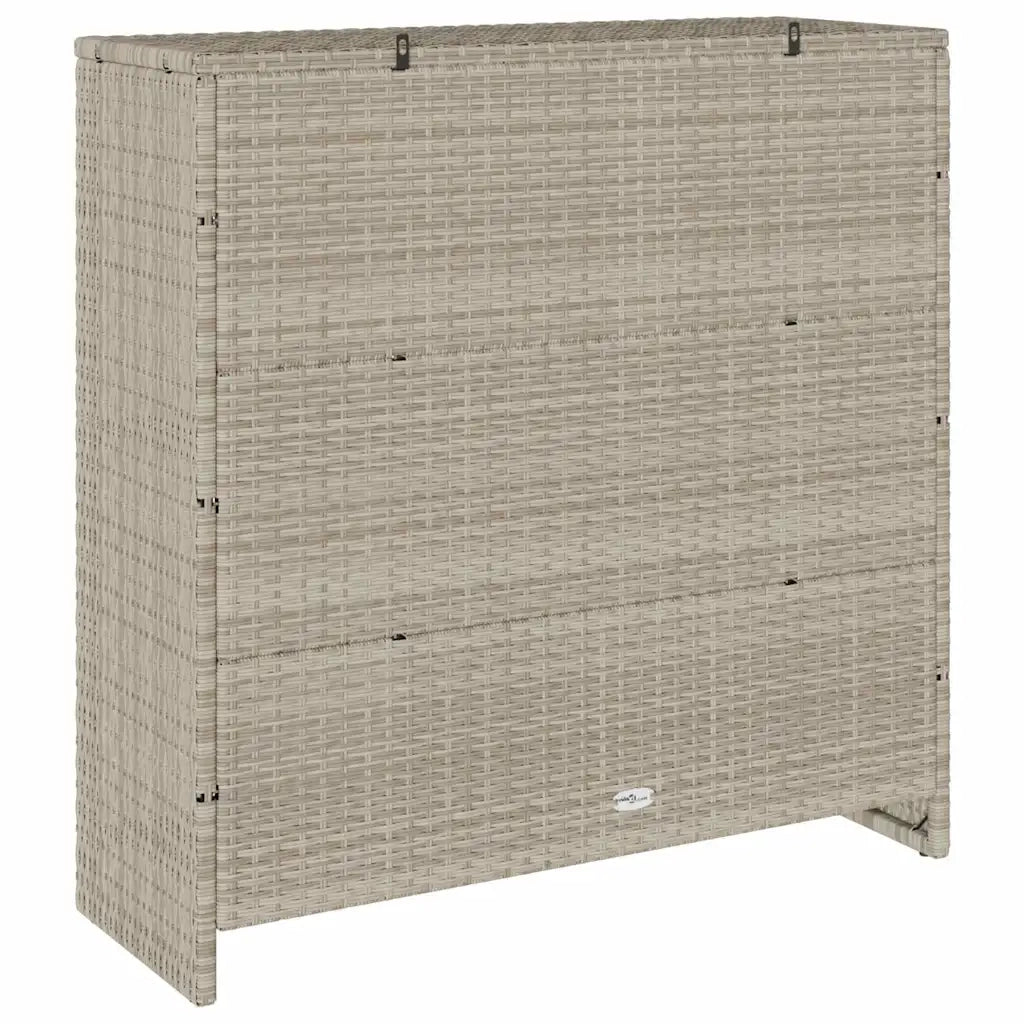 Armadio con lo scaffale Grigio chiaro 100 x 36 x 102 cm Rattan 4103825