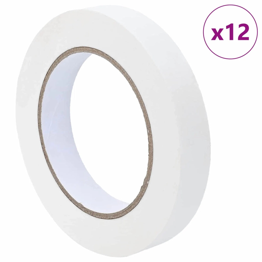 Nastri Adesivi per Pittori 12 pcs Bianco 19mm x 50m Carta 42019652