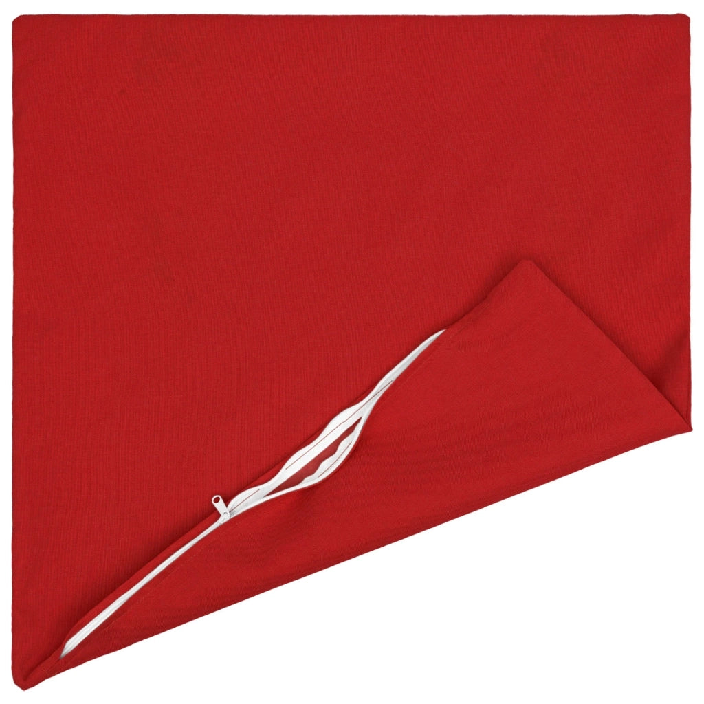 Federa 6 pz HEERLEN Rosso 55 x 55 cm Tessuto 912224