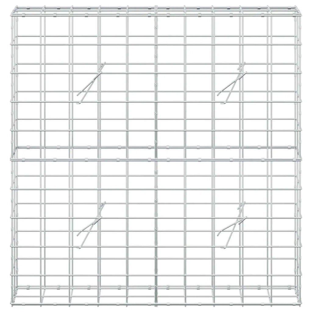 Gabione con Filo da 5 mm e Rete da 10x10 cm 100x20x100 cm 3465020