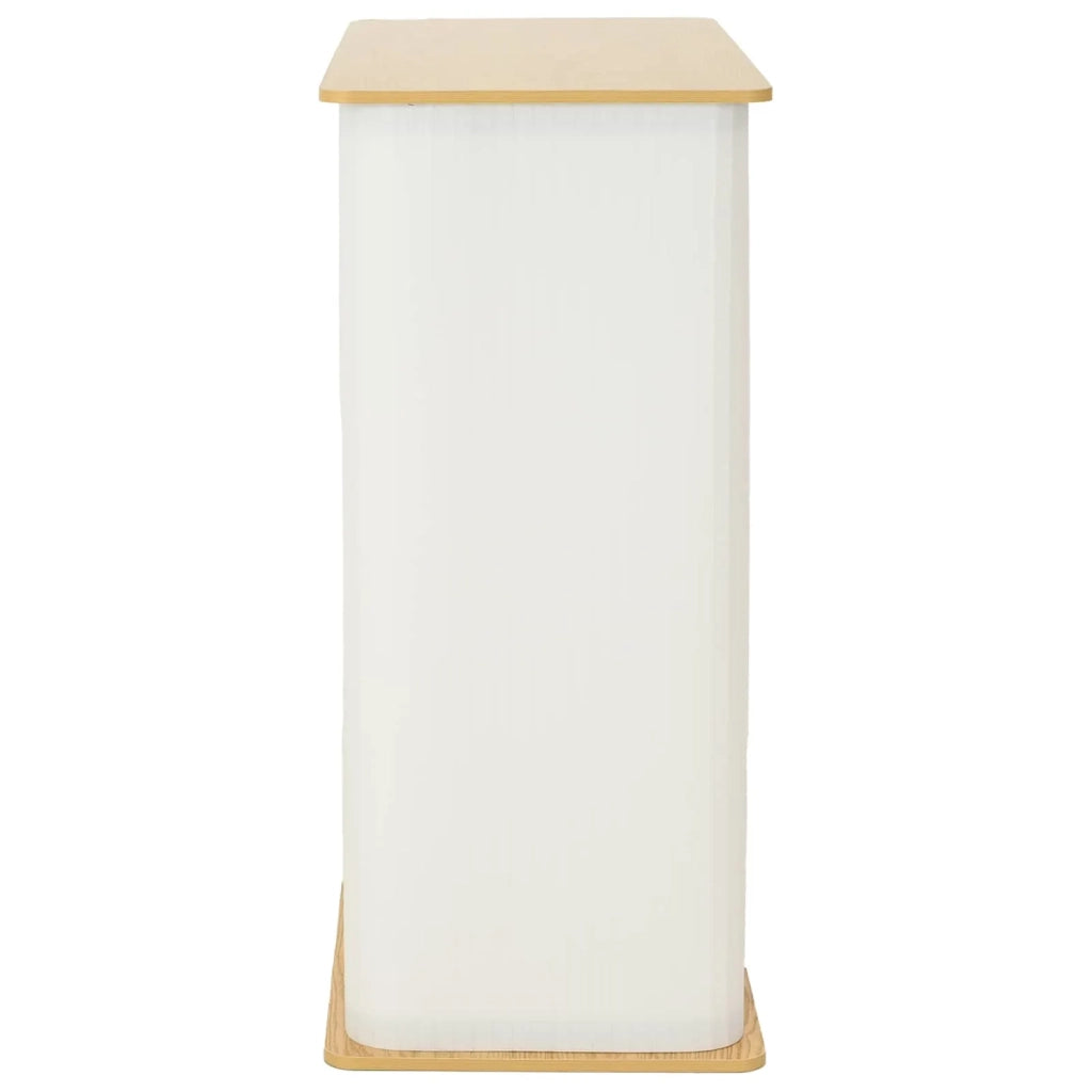 Bancone per fiera Marrone chiaro e bianco 80 x 40 x 93 cm 42046607