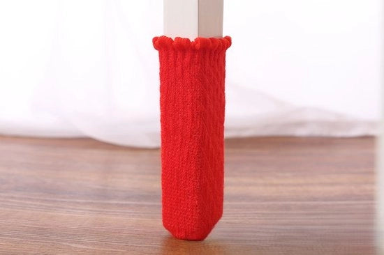 20 pezzi di protezione per gambe di tavolo in tessuto antiscivolo con riduzione del rumore per gambe di tavolo con diametro da 7 a 17 cm - rosso