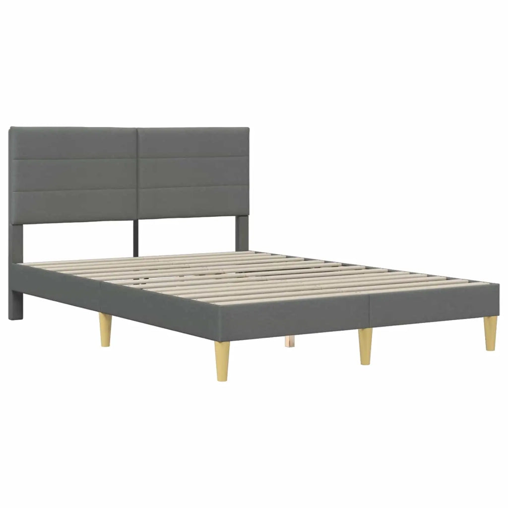 Struttura del letto Grigio scuro 120 x 190 cm Poliestere 3414945
