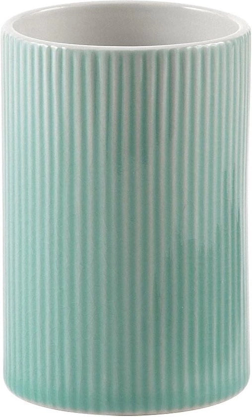 Sostegno per spazzolino da denti in ceramica a marea - Design moderno - 75 x 75 x 11 cm