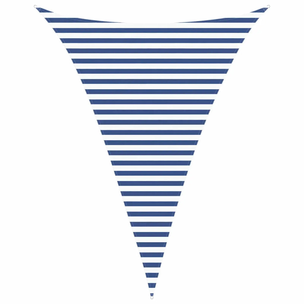 Vela da ombra solare-Telo Ombra-Vela Ombreggiante-Parasole a Vela Blu e Bianco 3 x 4 x 4 m