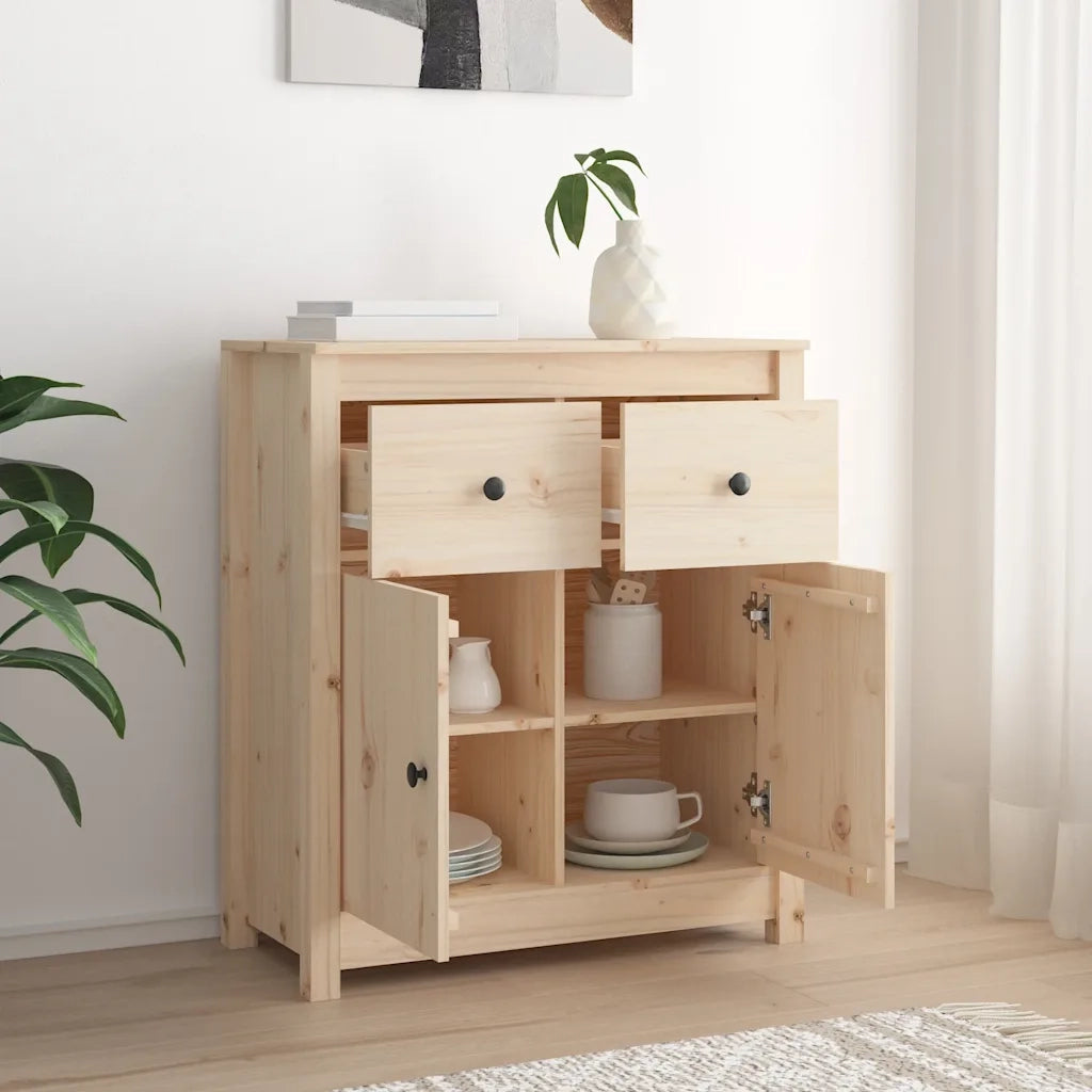 Credenza 70x35x80 cm in Legno Massello di Pino 813749