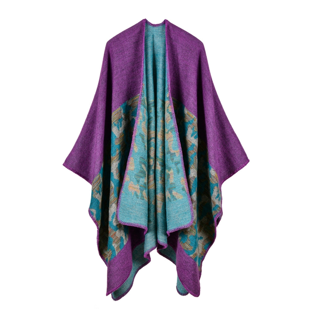Nuovo scialle da donna in cashmere a righe con stelle, extra lungo e spesso, scialle multiuso.
