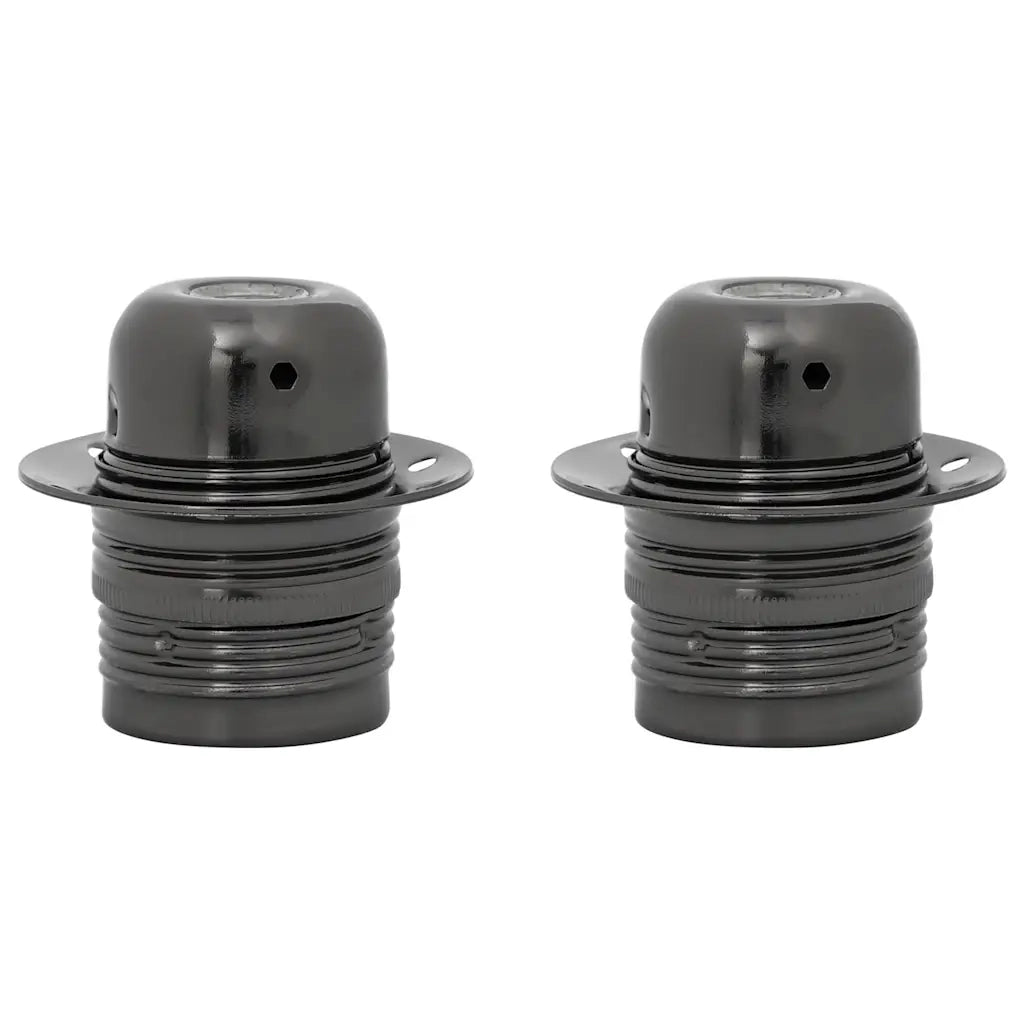 Portalampade 2 pz Nero Lucido E27 CFW5185789