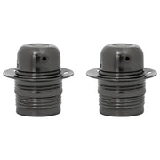 Portalampade 2 pz Nero Lucido E27 CFW5185789