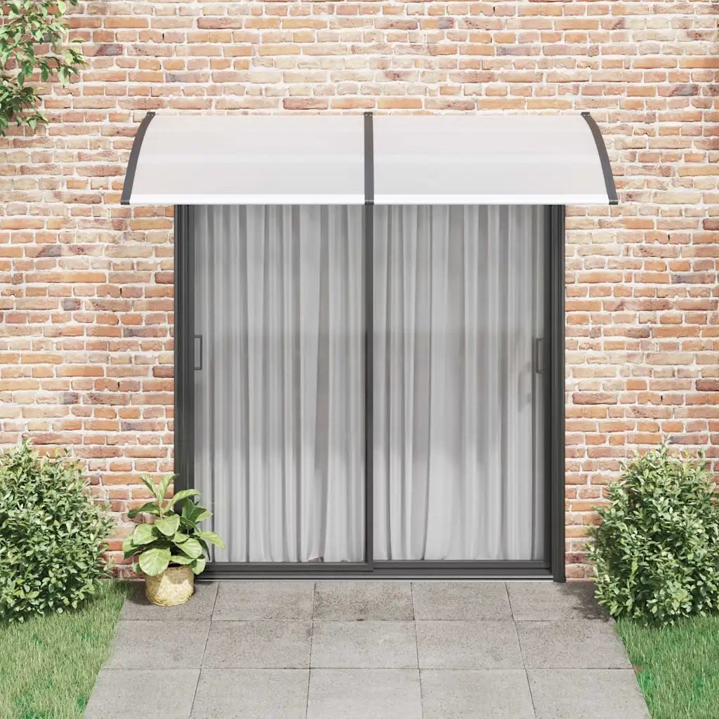 Pensilina per Porta Nera 200x100 cm in PC CFW6187684