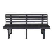 PANCHINA IN PLASTICA COLORE ANTRACITE ISOTTA CM. 148X53X75H