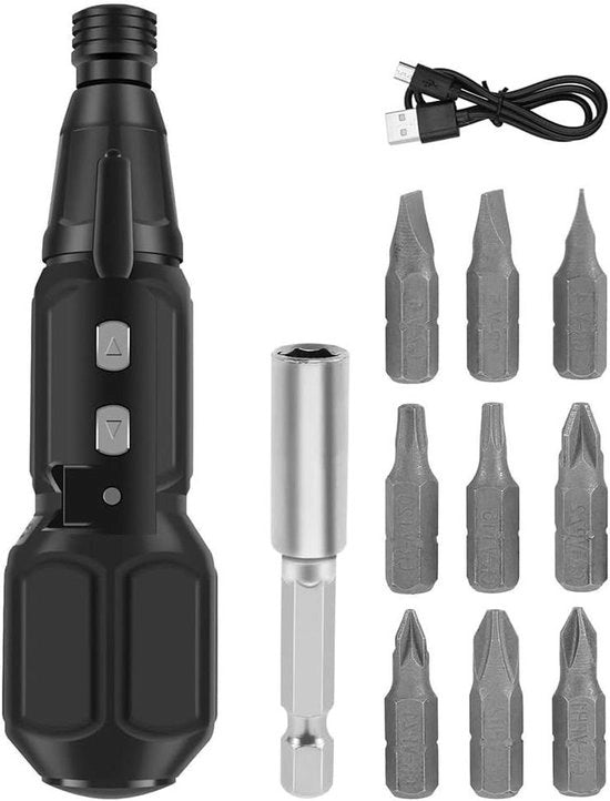 Set di Allen chiave elettrico con funzione ricarica USB, senza fili e con luce LED - per telefono, camera, laptop