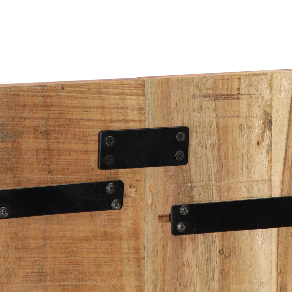 Testiera 120 cm in Legno Massello di Acacia 4017496