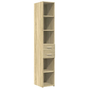 Credenza | Madia | Buffet da pranzo | Armadio da pranzo Rovere Sonoma 30x42,5x185 cm in Legno Multistrato