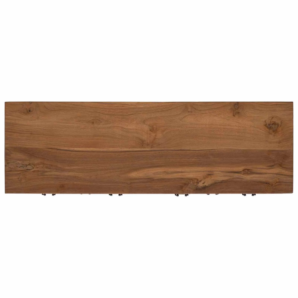 Credenza Naturale 110 x 35 x 75,5 cm Legno di teak solido 42024261