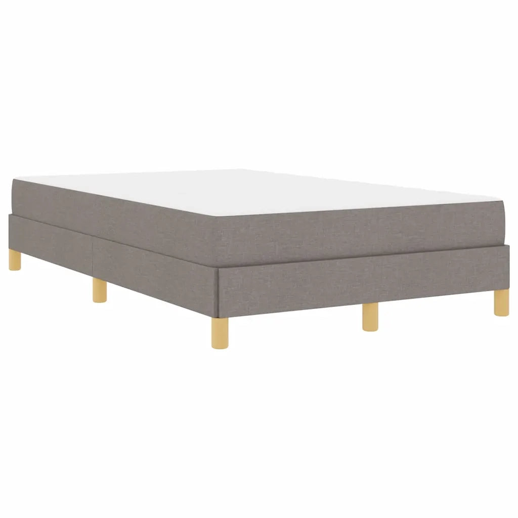 vidaXL Letto a molle Tortora e Marrone 120 x 190 cm
