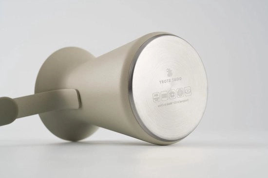 Caffettiera moderna in acciaio inossidabile 550 ml - grigio chiaro - funziona su tutti i combustori
