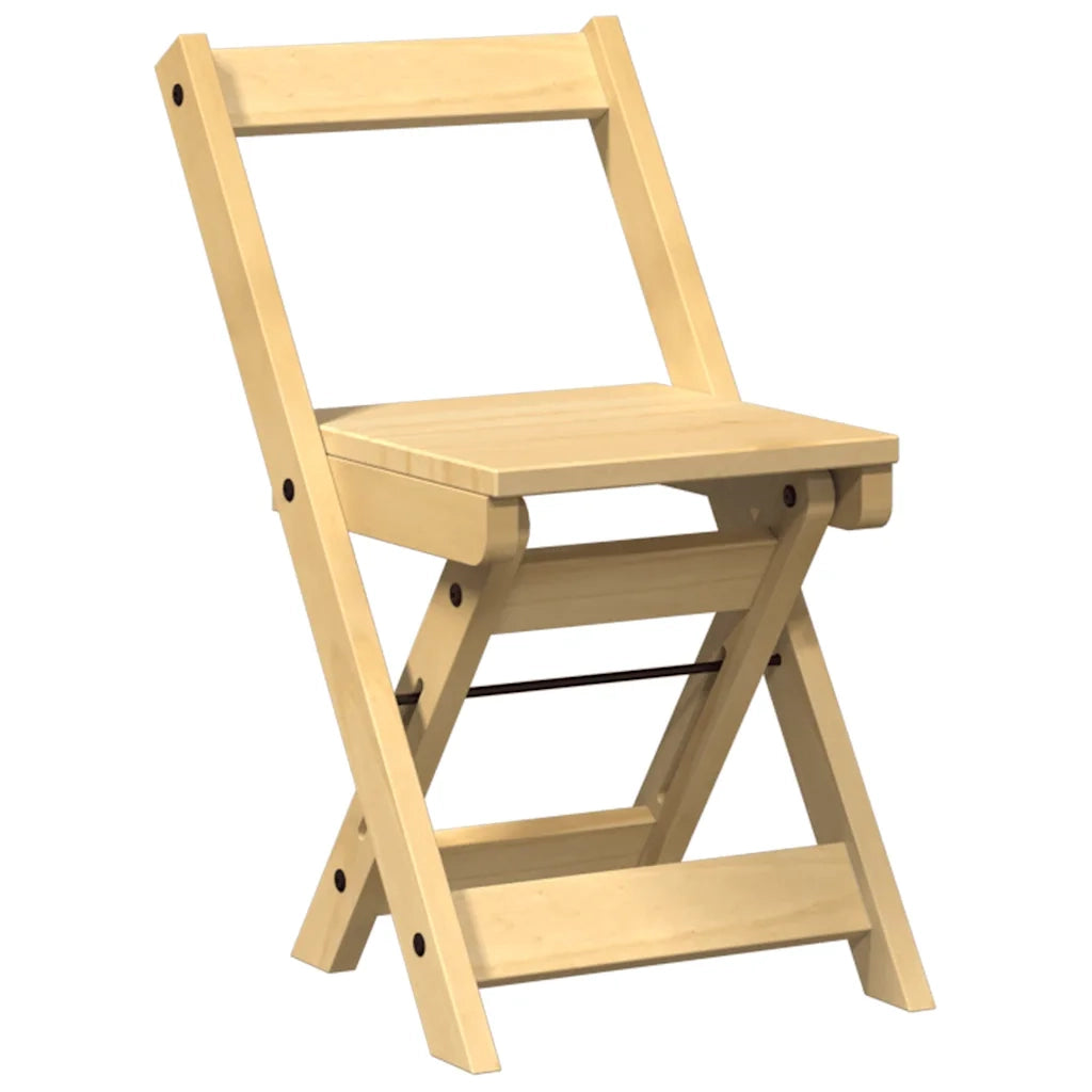 Sedie da Pranzo Pieghevoli 4 pz Corona Cera in Legno di Pino