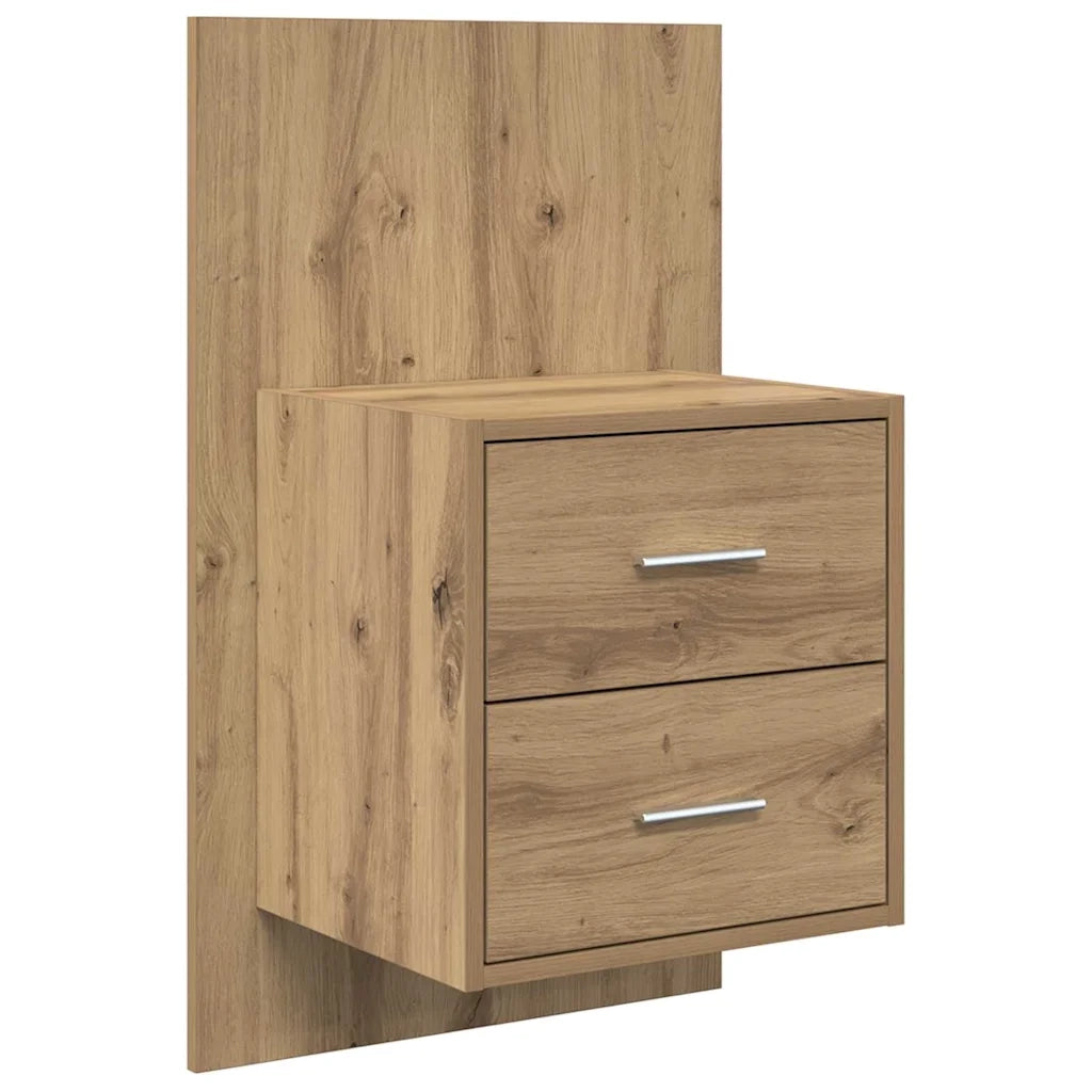 Testata con Comodino 3 pcs Rovere artigianale Legno multistrato 3416032