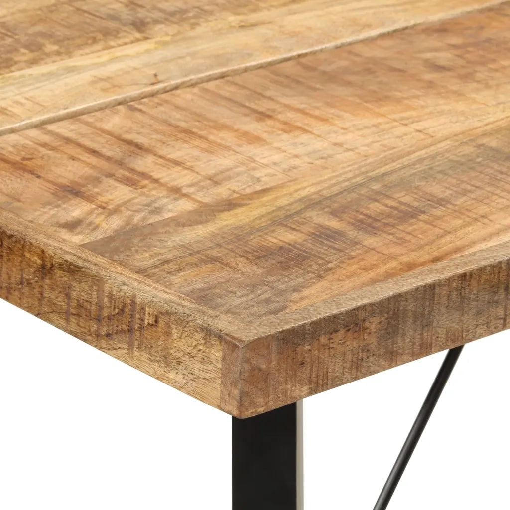 Tavolino da Bar 150x70x107 cm Legno Massello di Mango e Ferro 356382