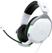 CloudX Stinger II, Cuffie da Gaming, Connessione Cablata a 3,5mm, Telaio in Plastica, Cuscinetti in Memory Foam Rivestiti in Similpelle, Comandi sul Padiglione, Adatto per Xbox, Bianco/Verde
