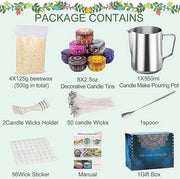 Impastatrice per candele - Crea la tua candeleiera, set di candele fai da te, dono per la casa con candele