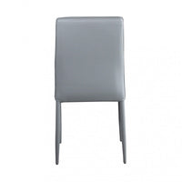 Sedia Blossom 41x50x91 h cm in Similpelle Grigio chiaro