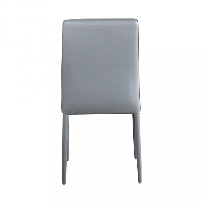 Sedia Blossom 41x50x91 h cm in Similpelle Grigio chiaro