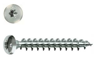 VITI PANEL-VIT PV TESTA CILINDRICA CON COLLARE TORX ACCIAIO CHROMITING- - ø mm.5x40 - 200 pezzi MUSTAD