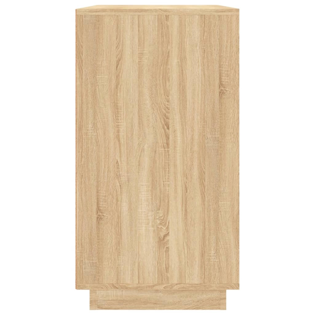 Buffet credenza cassettiera armadio mobile contenitore organizer cucina soggiorno rovere Sonoma 80 x 34 x 75 cm legno ingegnerizzato marrone 02_0031719