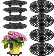 Supporto per piante 8 pezzi - 79 pollici Heavy Duty - Sollevatore di livello per piante - Supporto per vaso di piante - Supporto per piante - Scaffale per piante - Piastra di sostegno per piante - Nero