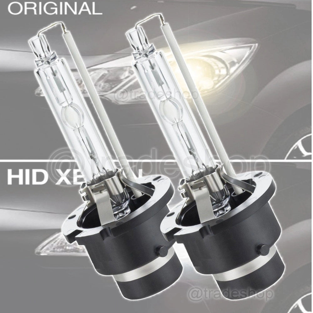 Trade Shop - Coppia Lampade Fari Xenon D2s 6000 K Ricambi Xeno Lampadine Audi Mercedes Vw 35w -