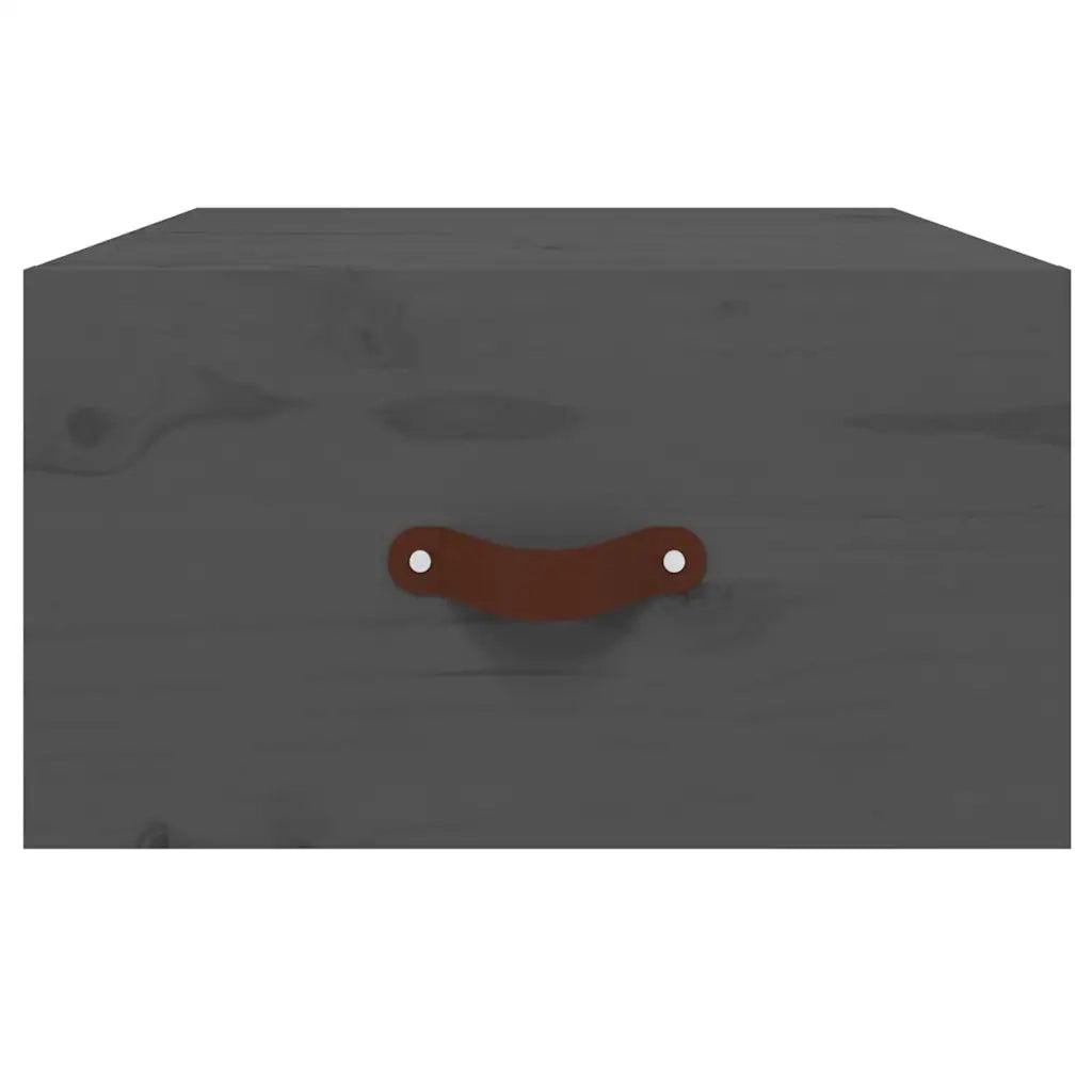Comodini a Muro 2 pz-Set di 2 Tavolino da notte Grigi 40x29,5x22 cm