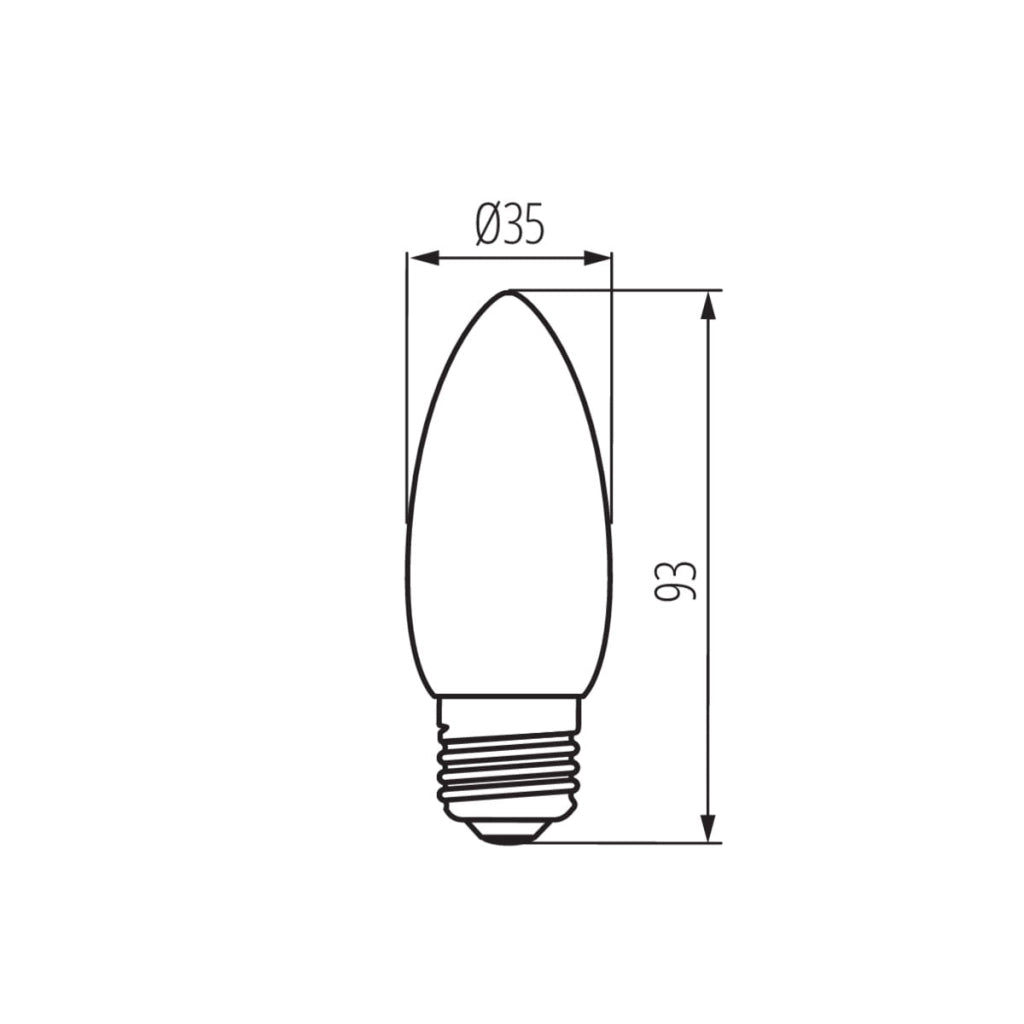 Lampadina LED E27 6W 810lm 4000K candela Kanlux 29647