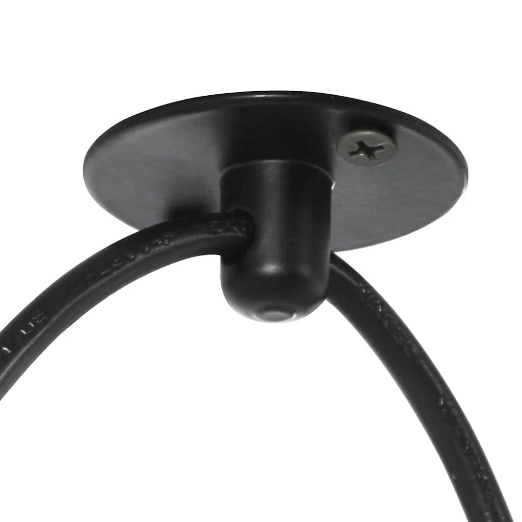 Lampada a Sospensione con 3 Portalampada E27 in Metallo Nero CFW6806044