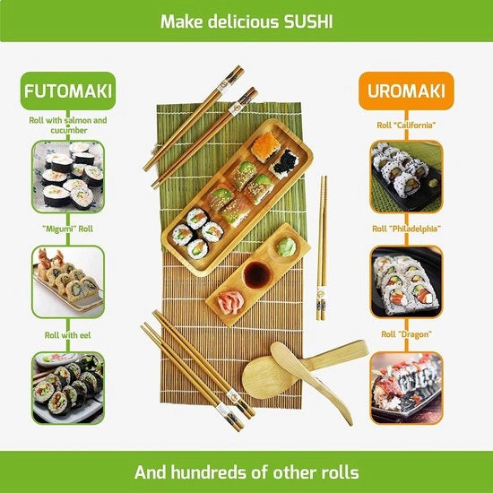 Set di Stuzzichini per Aziatici - Piatti di Melamina Giapponesi / Set di Piatti per Sushi 11