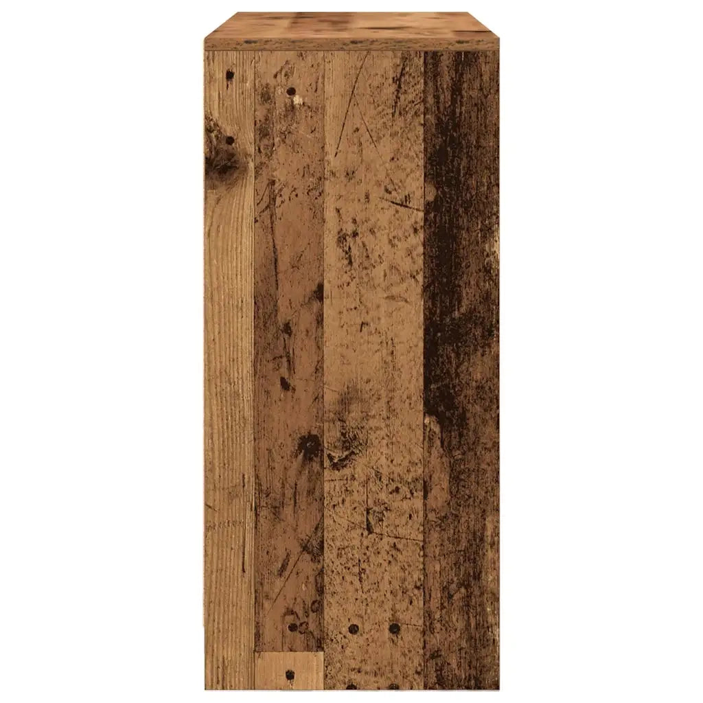 Credenza con Cassetto Legno Antico 80x34x76 cm in Truciolato 861542