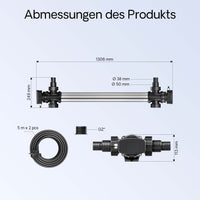 CUV-7110 Chiarificatore in acciaio inox per laghetti 110W Sterilizzatore UV