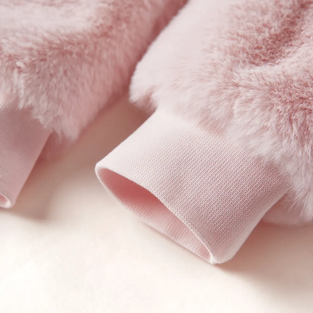 Giacca per Bambini in Pelliccia Sintetica Rosa 92 CFW7150546