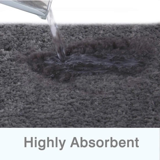 Matte anti-scivolo per doccia con microfibra alta densità - lavabile in lavatrice - assorbente acqua - soffice microfibre - doccia bagno