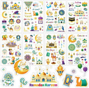 Set di adesivi 24 fogli - adesivi islamici - adesivi per Ramadan/Eid - decorazione creativa - regali per scrapbook - carta adesiva di alta qualità - adesivi decorativi