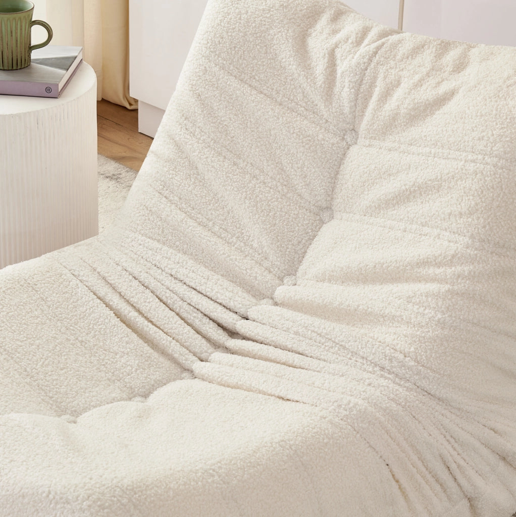 Poltrona sacco 112x105x59 cm per relax grigio scuro