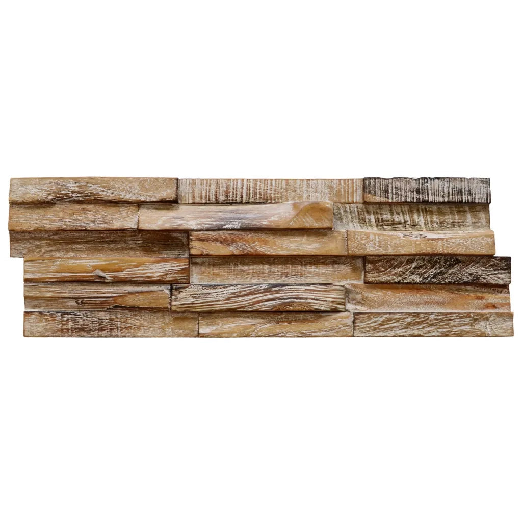 Pannelli per Pareti 10 pz 1,01 m² in Legno Massello di Teak 326177