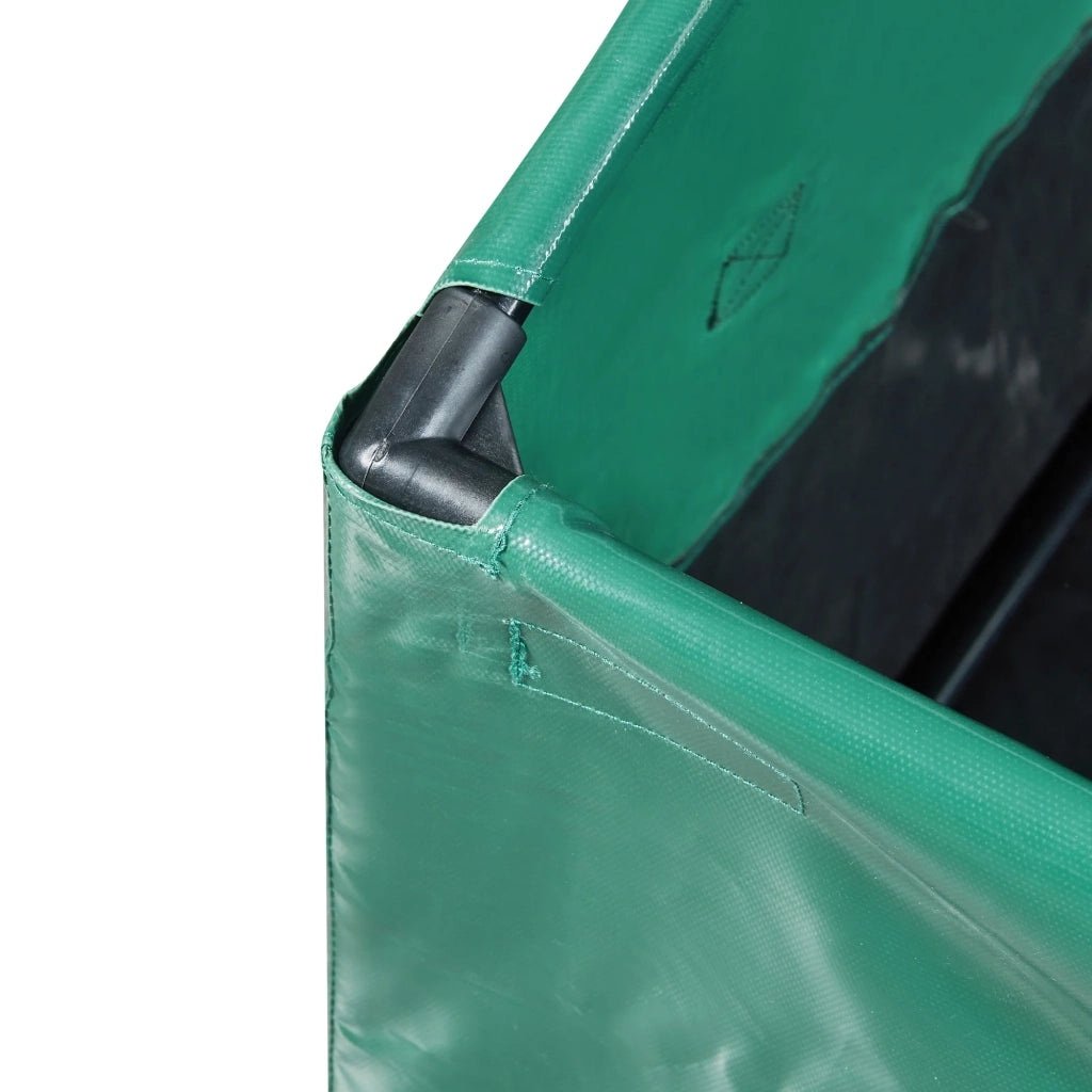 Baule da giardino per esterni 560 litri 155 x 64 cm verde/nero 03_0009012