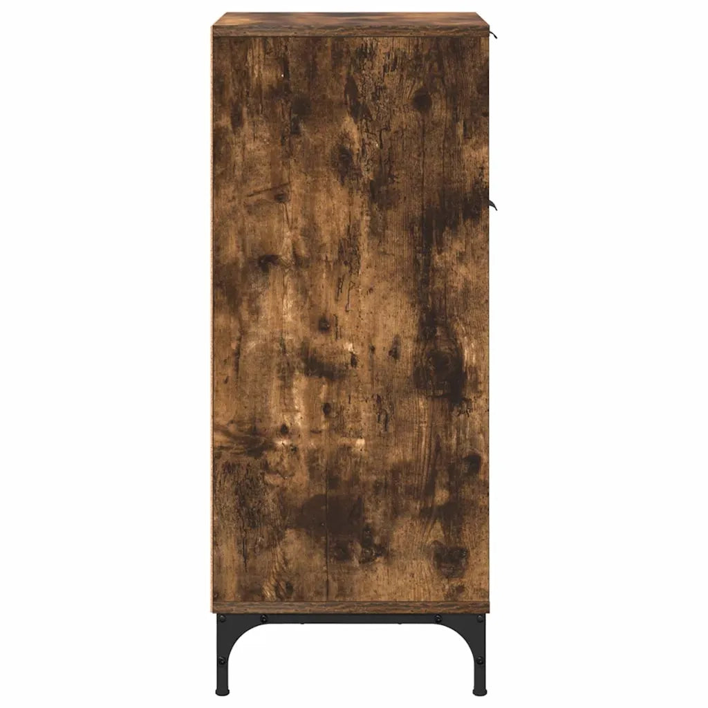 Mobile da Bagno con cassetto Rovere fumé 39,5 x 36 x 88 cm