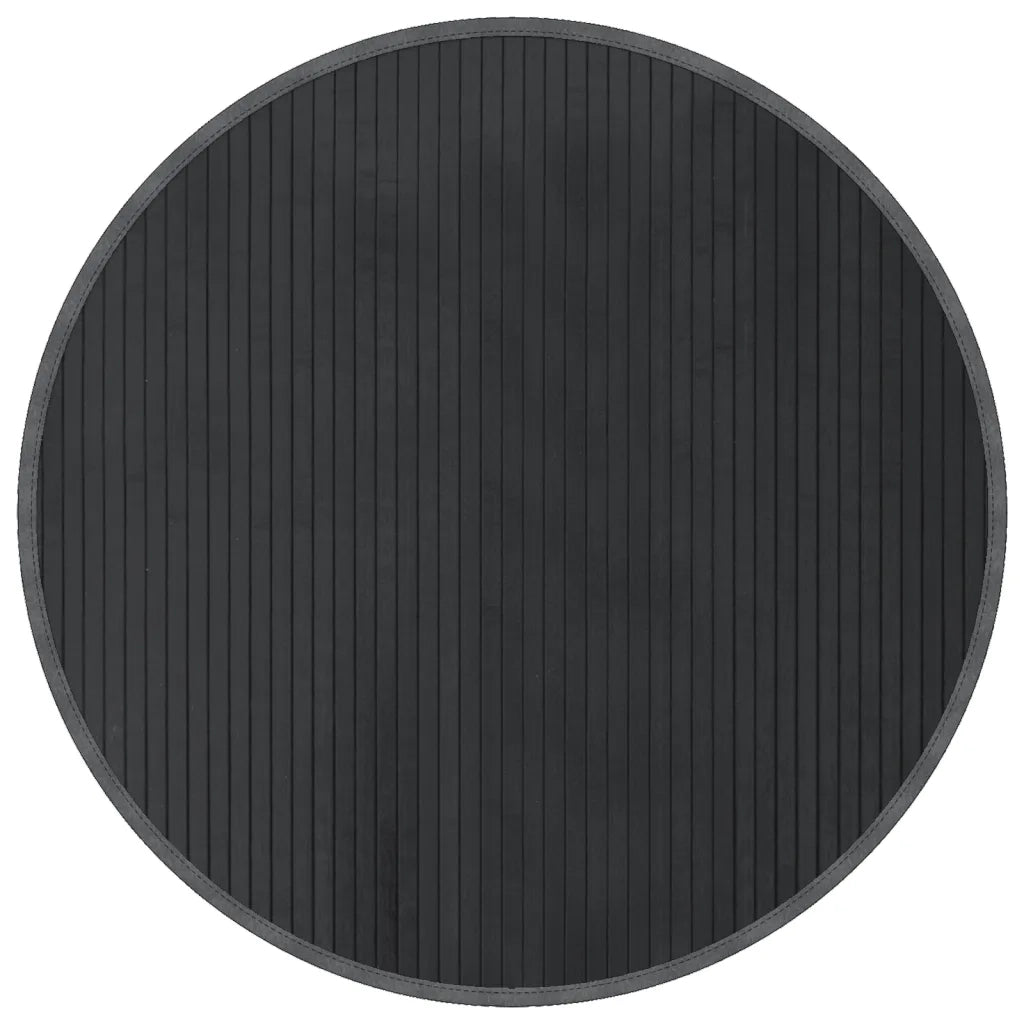 vidaXL Tappeto Rotondo Grigio 80 cm in Bambù